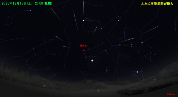 ふたご座流星群が極大